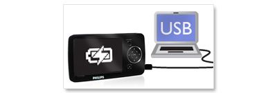 Recharge de batterie sur PC par USB