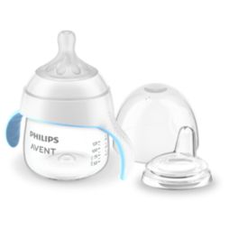 Philips Avent Biberon evolutif Natural 150 ml avec capuchon de protection +  tétine douce débit moyen