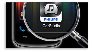 Bezplatná aplikácia Philips CarStudio na ovládanie prehrávania