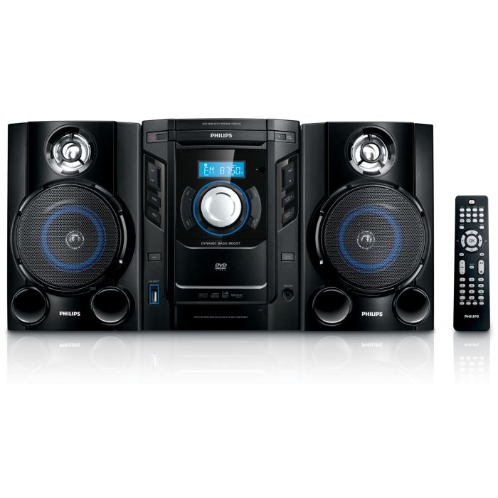 Enjoy DVD and MP3-CD in rich sound