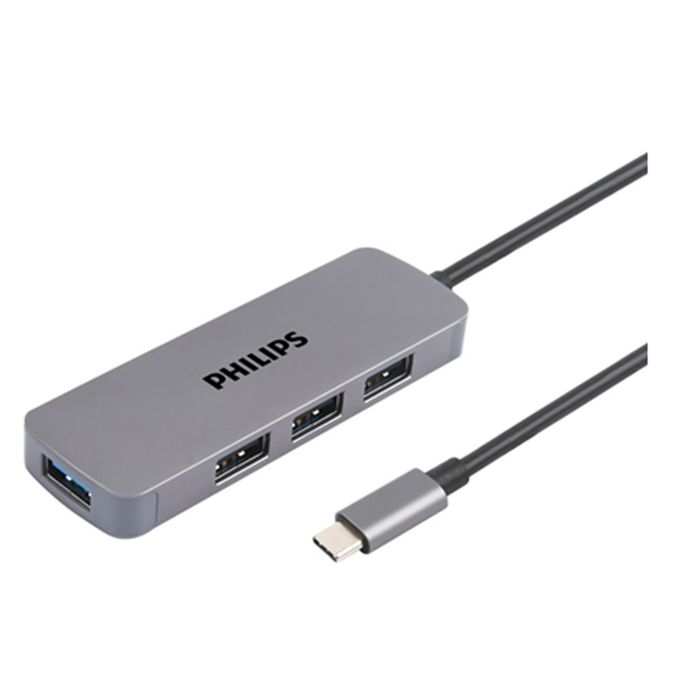 USB-C 插座集线器扩展到 5 端口迷你集线器。