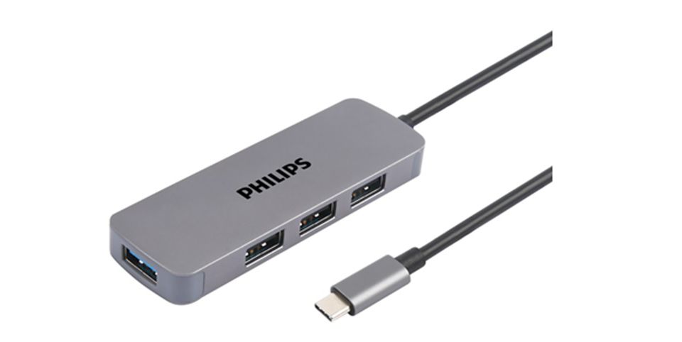 USB-C 插座集线器扩展到 5 端口迷你集线器。