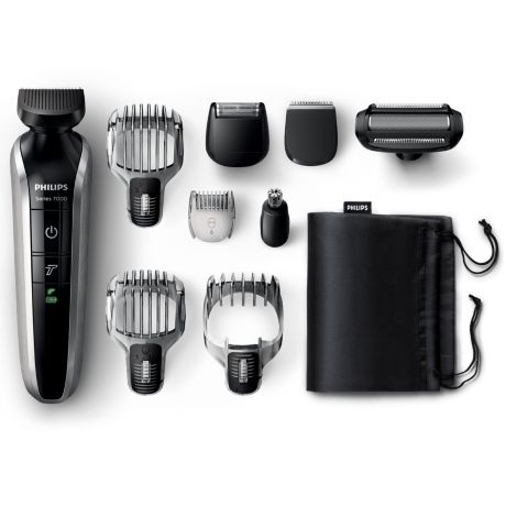 QG3381/15 Multigroom series 7000 Tondeuse visage et corps 9 en 1