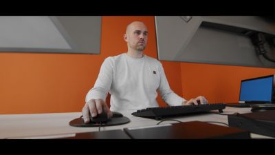 Specialist working at radiology operations command center