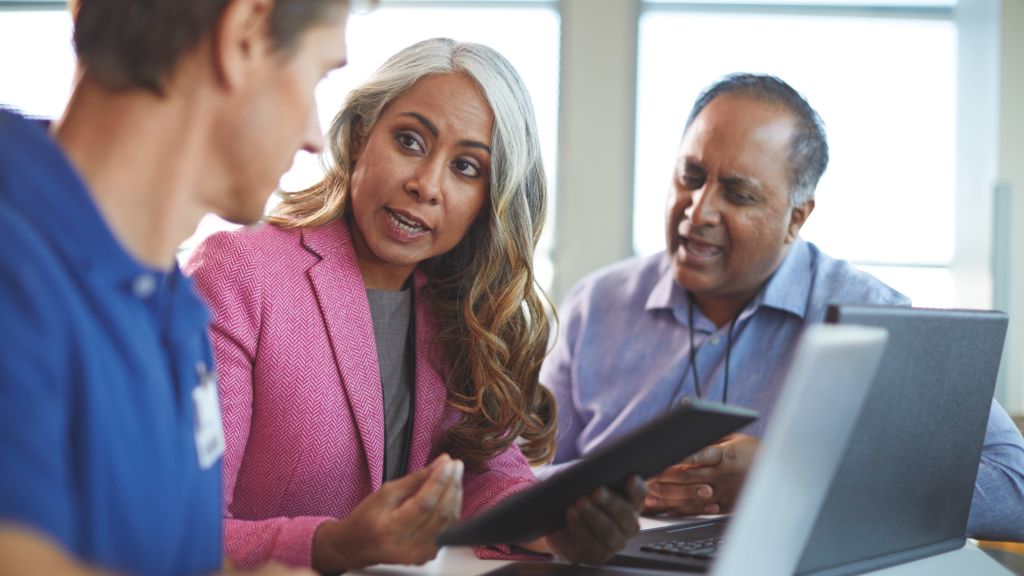 CIO, IT professionals in consultation