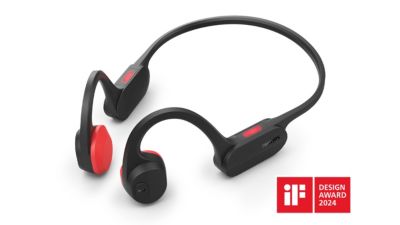 Bone conduction headphones with iF Design Award 2024