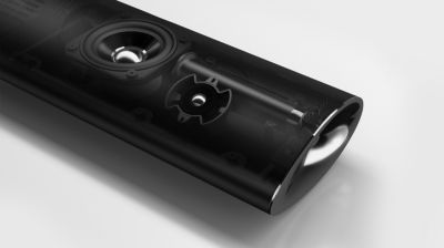 Subwoofer ativo integrado para graves potentes