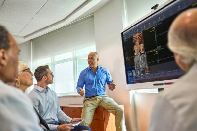 IDC MarketScape chart positioning Philips enterprise imaging solutions among leaders in U.S. medical imaging 2024-2025