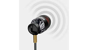 "Quality 8.6 mm driver for the ultimate powerful sound "