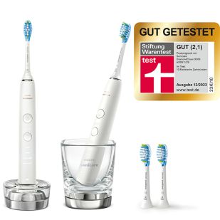 Sonicare DiamondClean 9000 2x Elektrische Schallzahnbürsten + 4 C3 Bürstenköpfe