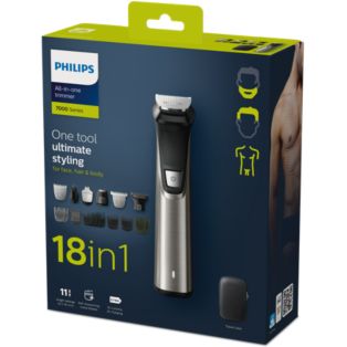 Multigroom series 7000 18-in-1, für Gesicht, Haare und Körper