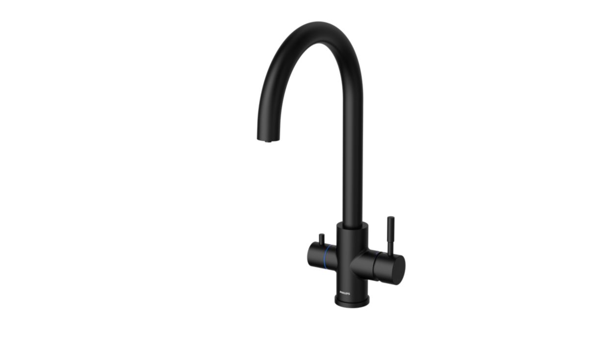 Hot, cold and filtered water from one central tap