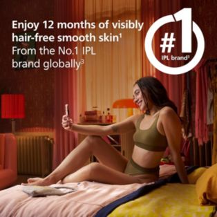 Philips Lumea IPL 7000 Series IPL hair removal device: go 12 months hair-free