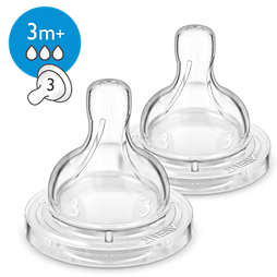 Avent Anti-colic baby bottle teats with anti-colic valve