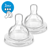 Anti-colic baby bottle teats with anti-colic valve