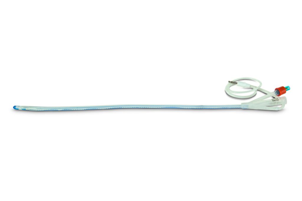 Foley catheter temperature probe, disposable