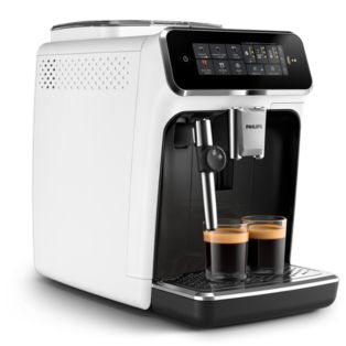  Philips - Cafetera de expreso 3200 Series totalmente  automática, con espumador de leche clásico, 4 variedades de café, pantalla  táctil intuitiva, negro (EP3221/44) : Hogar y Cocina