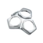 Keeps shaving heads in position