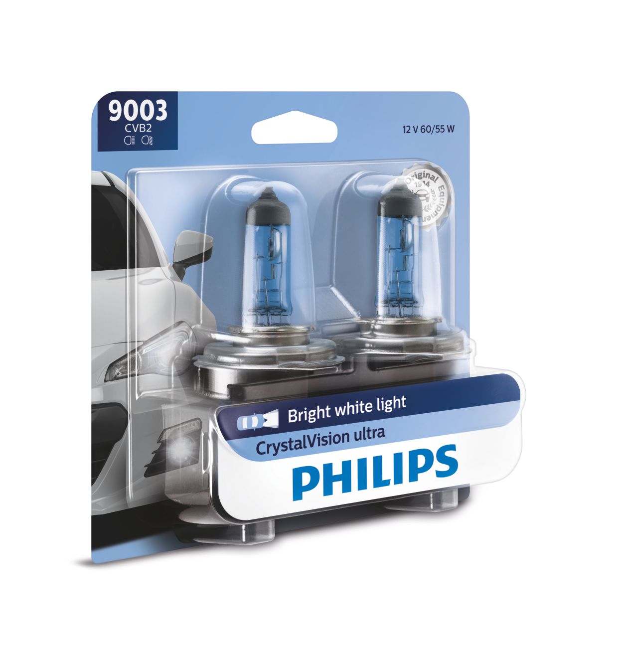  Philips 9003 CrystalVision Platinum Upgrade Headlight