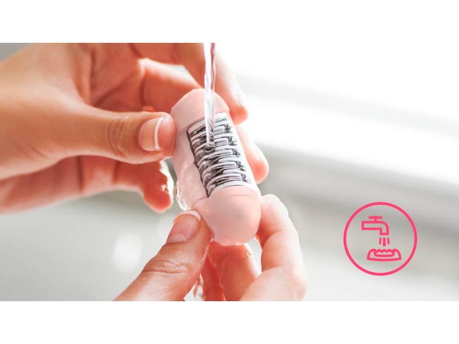Umývateľná epilačná hlava pre extra hygienu a jednoduché čistenie