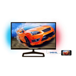 Brilliance LCD monitor with Ambiglow