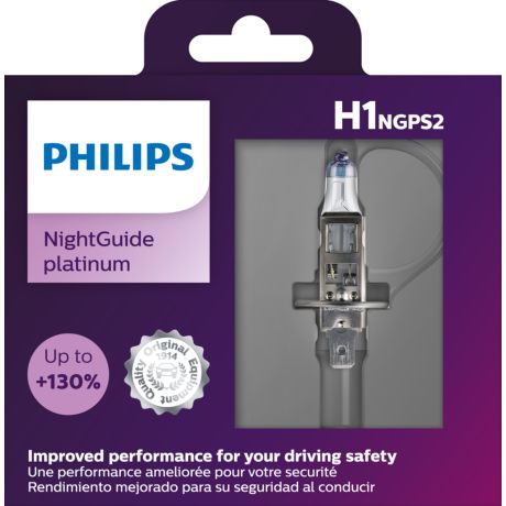 LUM12258NGPS2 NightGuide platinum Ampoule de phare avant pour voiture