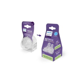 Avent Natural Response Baby bottle teats with anti-colic valves - 2 pack