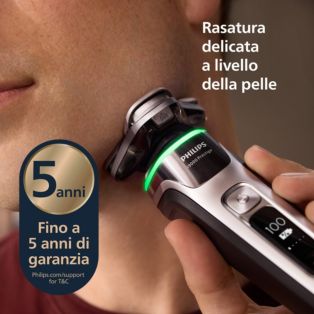 i9000 Prestige Rasoio elettrico Wet & Dry con SkinIQ