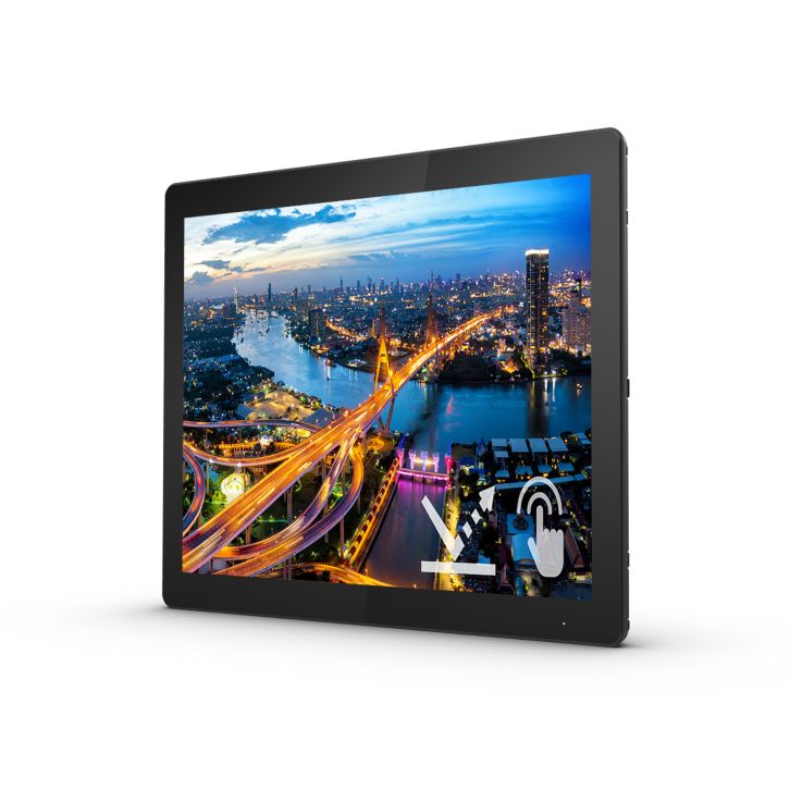 Brilliant interactive display with SmoothTouch