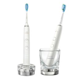 DiamondClean 9000 2x Elektrische sonische tandenborstels met app - Wit