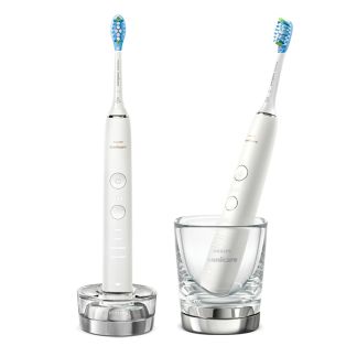 Sonicare DiamondClean 9000 2x Elektrische sonische tandenborstels met app - Wit