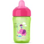 Snap-top lid keeps spout clean on the go