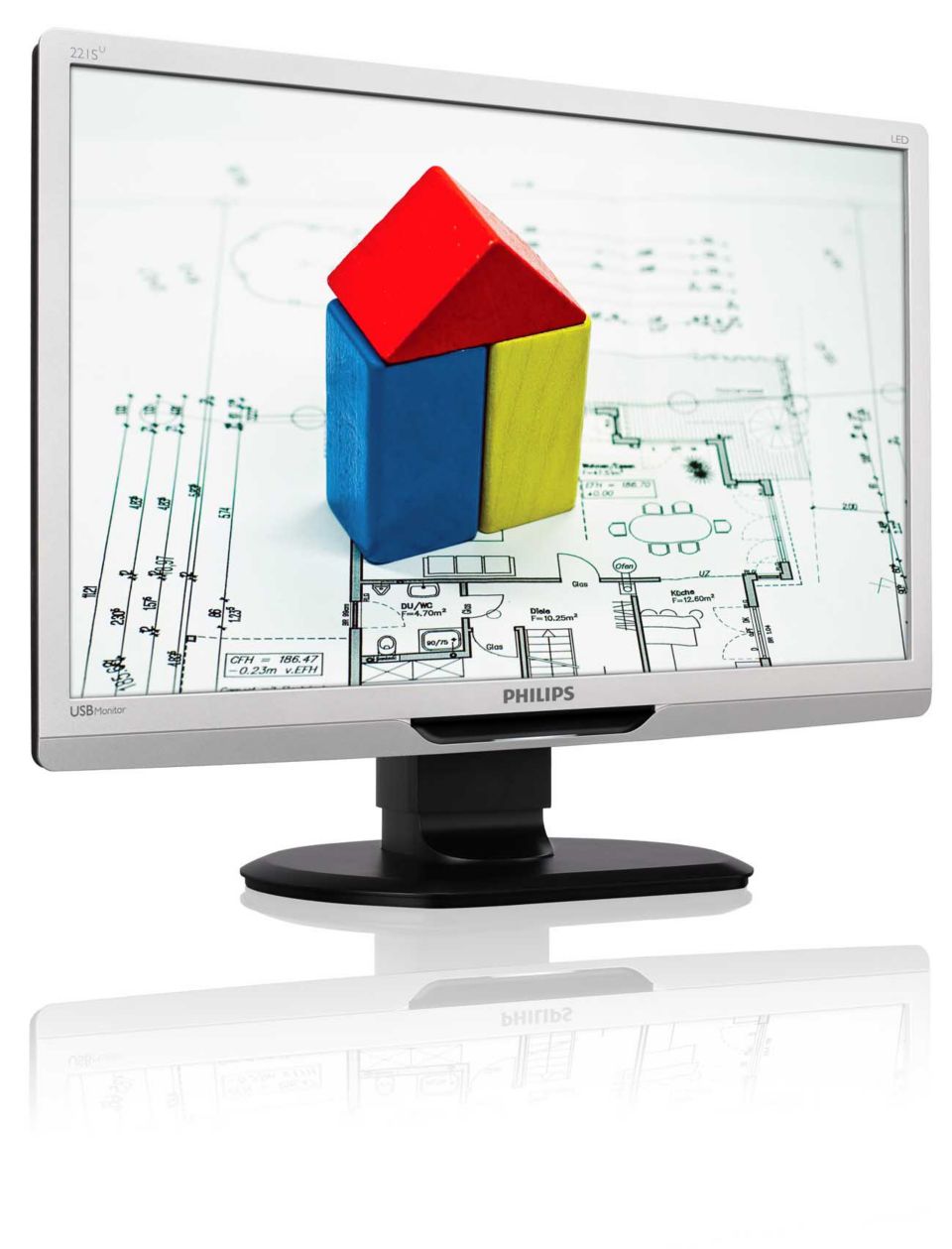 Simples Design mit USB-Monitor