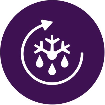 Defrost function for frozen milk and baby food containers
