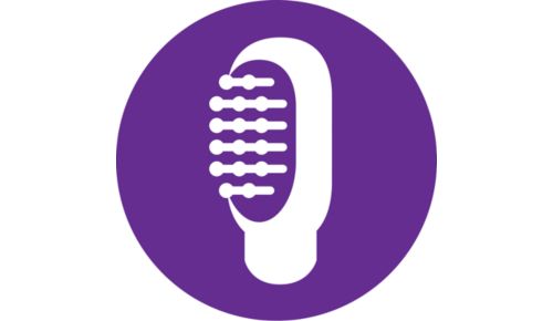 Breite Bürste zum Glätten für natürlich glatte Looks