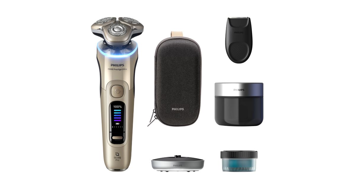 i9000 Prestige Ultra Strojček na suché a mokré holenie so SkinIQ Pro XP9403/31 - hlavný produktový obrázok Philips