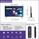 Un élégant téléviseur Smart TV à l'affichage éclatant