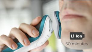 50 minuten snoerloos scheren