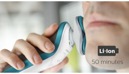 50 Minuten kabellos rasieren