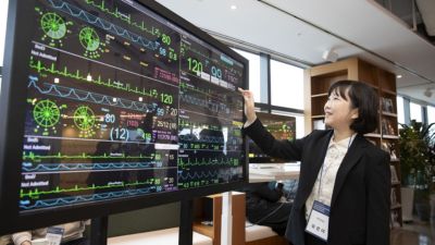 스마트 환자 모니터링 포럼에서 필립스 스마트 환자 모니터링 솔루션 시연