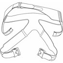 PerforMax Four-Point Headgear 9/Pk Small with Crown Strap