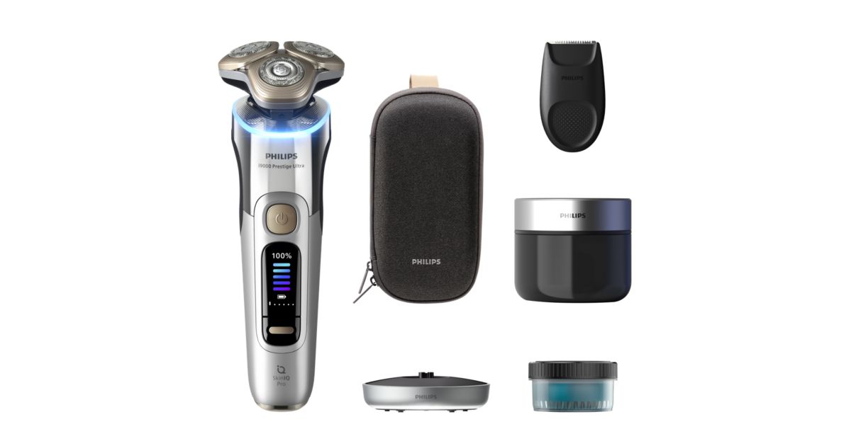 i9000 Prestige Ultra Rakapparat för våt- och torrakning med SkinIQ