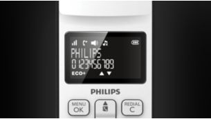 Philips D1602B - 2 Teléfonos Fijo Inalámbrico Duo, Pantalla 4,1 cm