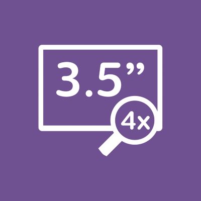 Didelės raiškos 3,5 colių (8,5 cm) ekranas su naktinio matymo funkcija