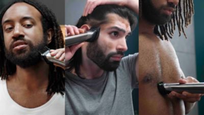 23 pieces to trim and style your face, head and body