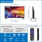 Un élégant téléviseur Smart TV à l'affichage éclatant