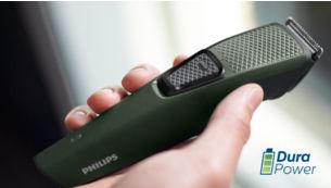 PHILIPS RECORTADORA DE BARBA, CON BATERIA DE LARGA, DURACION HASTA 30  MINUTOS, CORTE DE 1MM, 3 y 7 MM, Verde