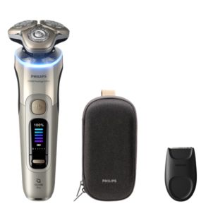 i9000 Prestige Ultra 搭载 SkinIQ Pro 技术的干湿两用电动剃须刀