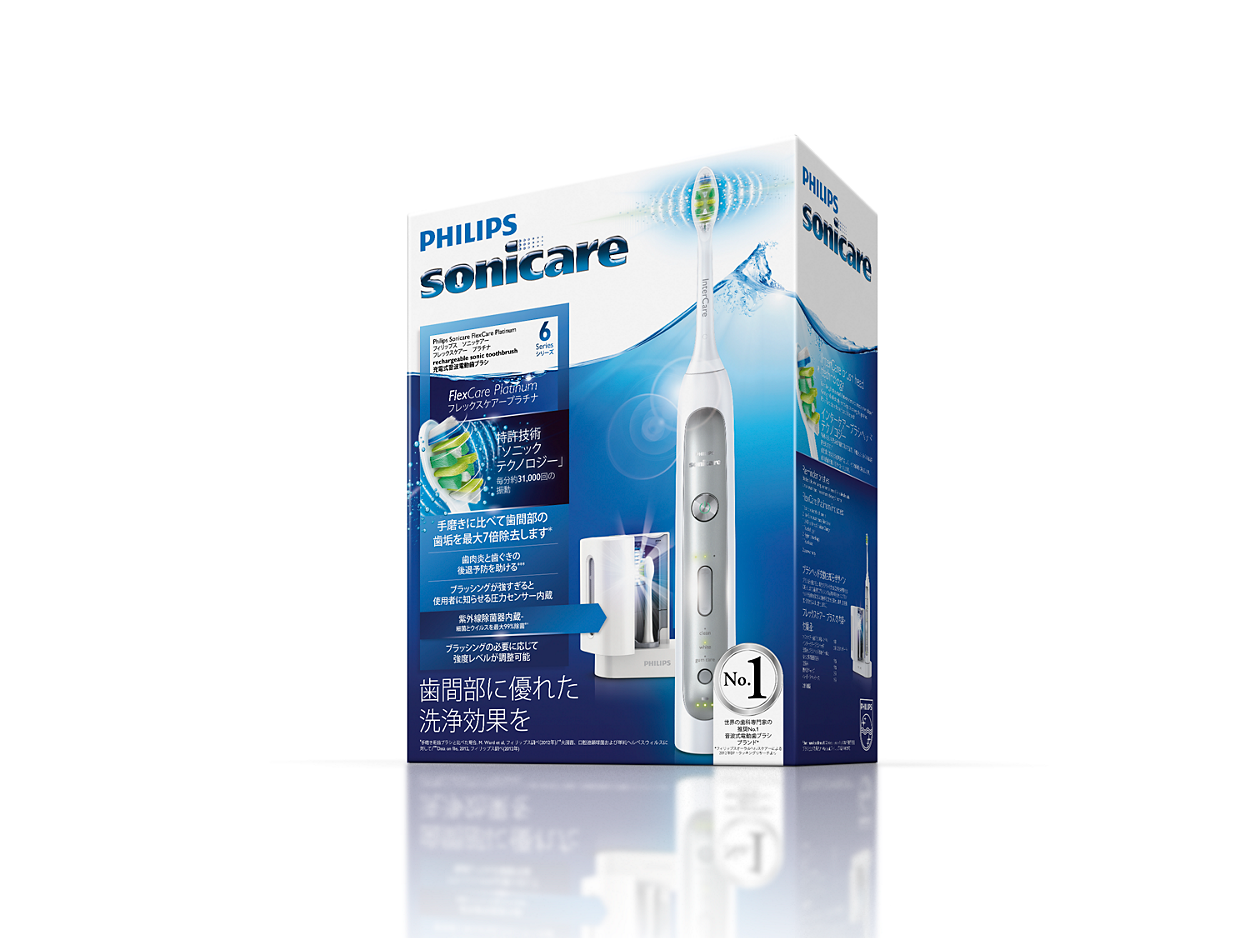 FlexCare Platinum Sonic electric toothbrush HX9170/10 | Sonicare FlexCare Platinum Sonic electric toothbrush HX9170/10 | Sonicare
