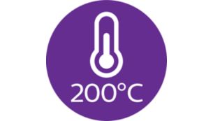 Profesionāla 200°C ieveidošanas temperatūra